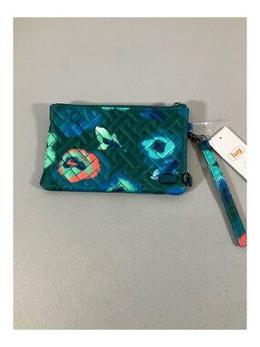 Lug Peekaboo Quilted Phone Pouch - MysticBlmForest with Transparent Window & Wri